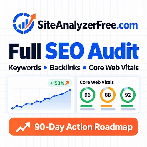 Full SEO Audit at SiteAnalyzerFree.com